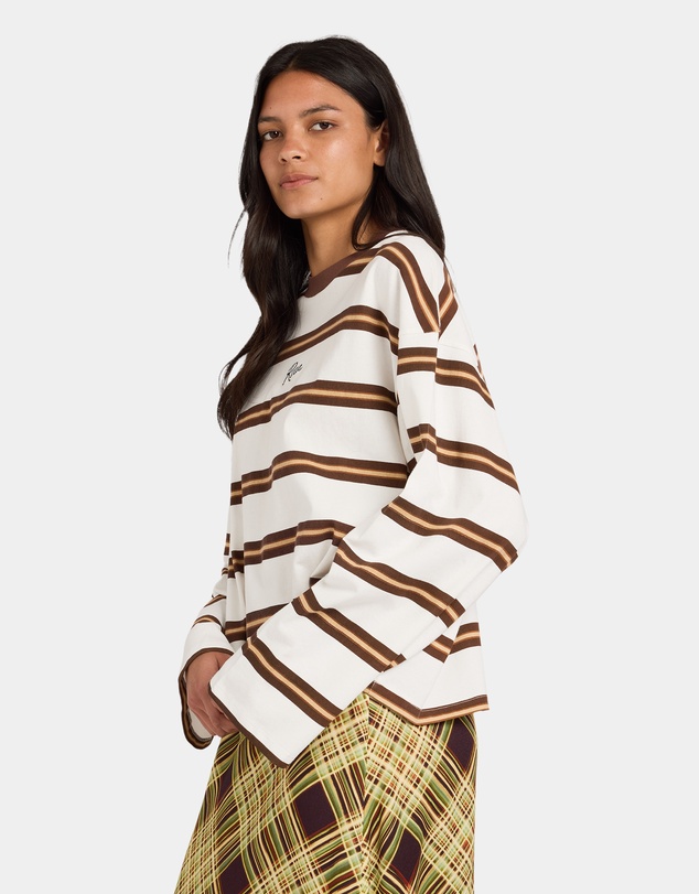 RVCA - Womens Berkley Long Sleeve Stripe T-Shirt