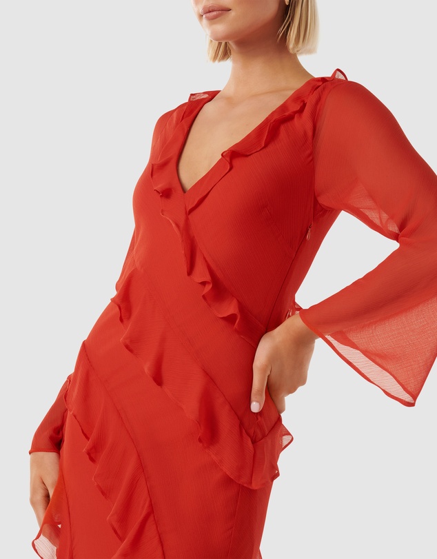 Forever New - Bonnie Ruffle Long Sleeve Dress