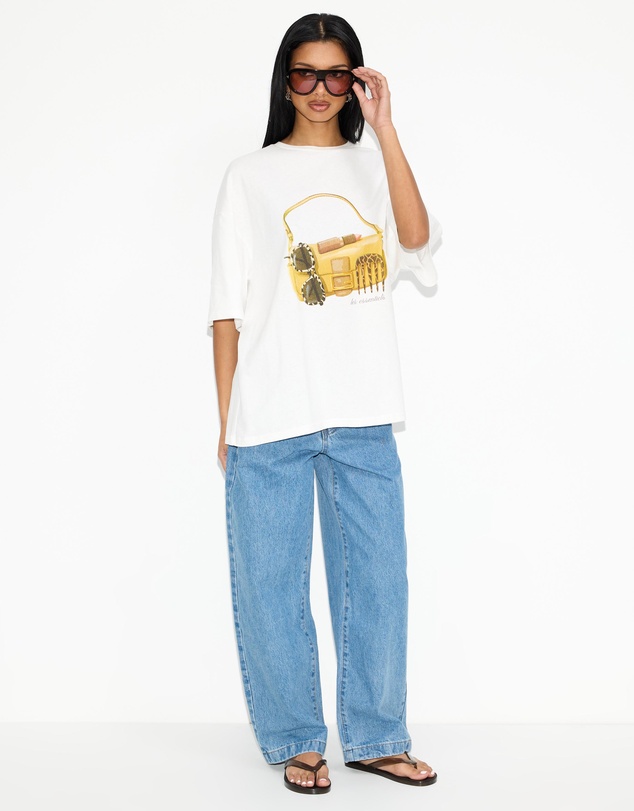 Dazie - Girl Essentials Oversized Graphic Tee