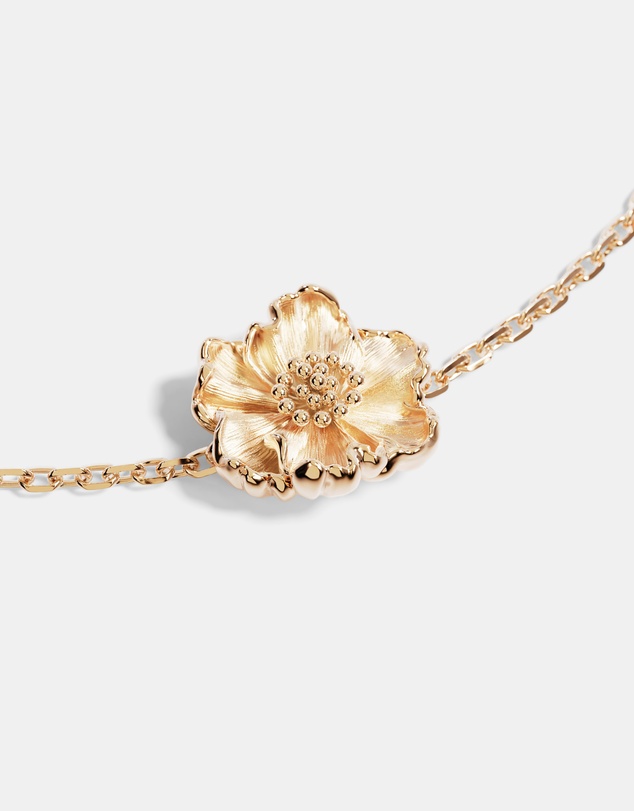 By Charlotte - Birth Flower Bracelet - Poppy August