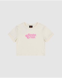 Santa Cruz - Groovy Stack Front Short Sleeve Baby Tee - Teens