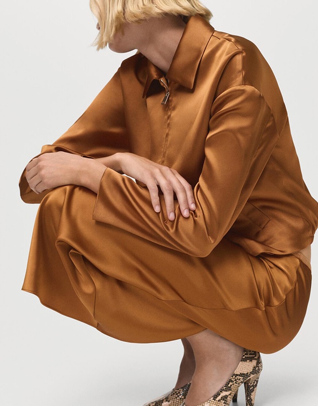 M.N.G - Midi Satin Skirt
