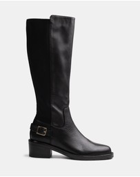 Wittner - Branda Leather and Neoprene Knee High Boots