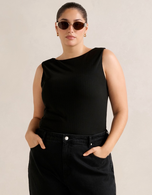 Forever New Curve - Frankie Curve Boat Neck Tank Top