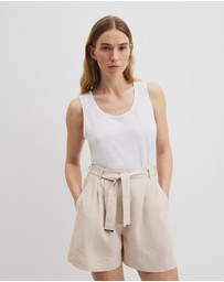 Country Road - Linen Scoop Neck Tank