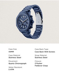 Michael Kors - Prescott Blue Chronograph Watch