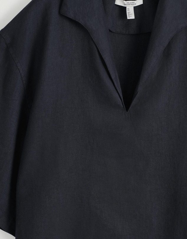 COS - Open-Collar Linen Shirt
