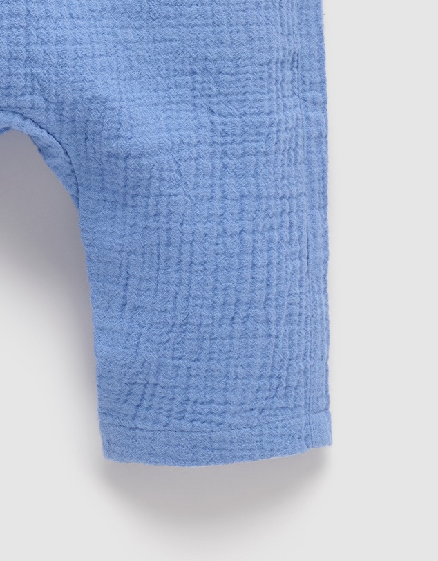 Purebaby - Slouchy Crinkle Cotton Pants- Kids-Babies