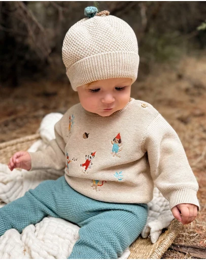 Purebaby - Acorn Beanie -Kids-Babies
