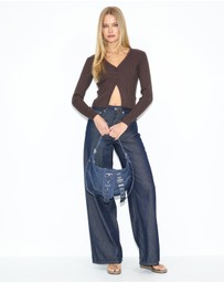 Dazie - Tessa Cropped Knit Cardigan