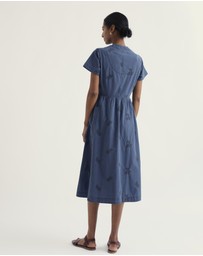 Seasalt - Seasalt Cornwall Blue Fowen Shirt-Style Midi Dress
