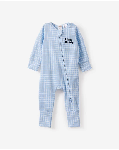 Cotton On Kids - Growie Long Sleeve Zip Romper