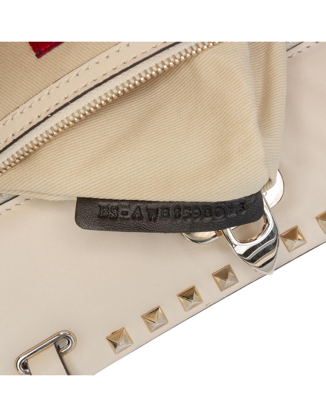 Valentino - Pre-Loved Leather Rockstud Shoulder Bag