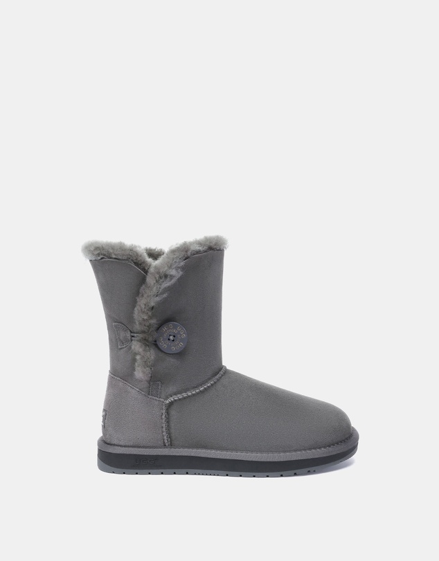 EVERAU - Australian Shepherd Ugg Short Button Sheepskin Upper UGG Boots