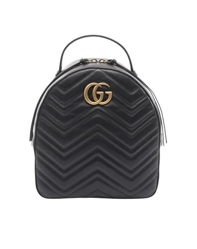 Pre-Loved by Azura Reborn - Pre-Loved Small GG Marmont Matelasse Leather Backpack