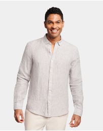 Brooksfield - Fine Striped Linen Shirt