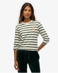 Superdry - Country Club Long Sleeve Stripe Top