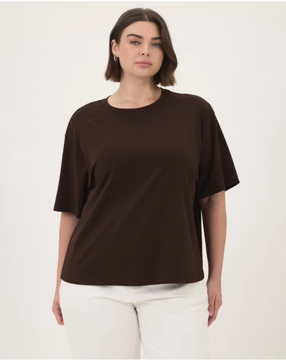 Atmos&Here Curvy - Cotton Boyfriend T-Shirt