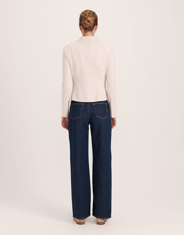 SABA - Karla Wool Fitted Biker Jacket