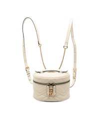 Pre-Loved by Azura Reborn - Pre-Loved Mini GG Marmont Matelasse Leather Round Backpack