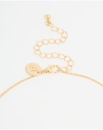 Lovisa - Gold Plated Pearl Flower Trio Y-Necklace