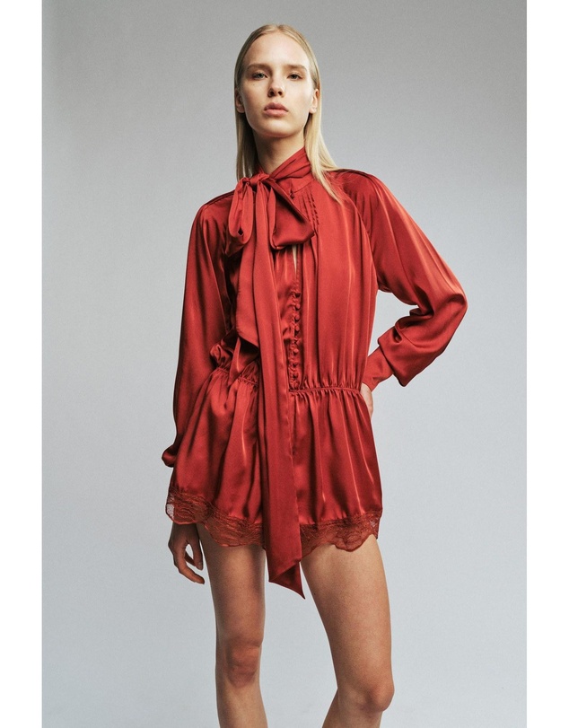 Bardot - Petra Long Sleeve Playsuit