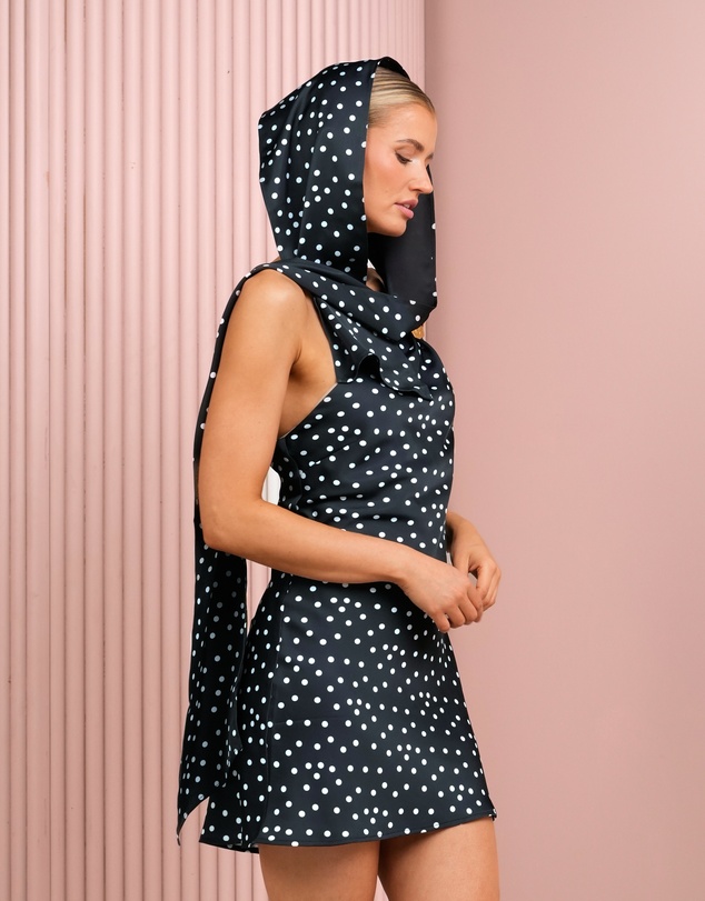 Azzurielle - Wister Scarf Neck Maxi Dress