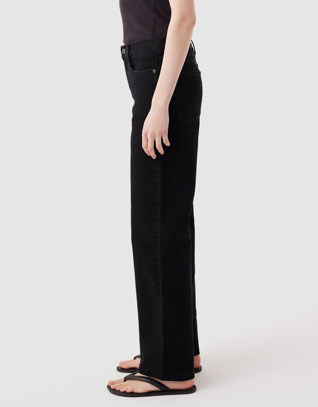Outland Denim - Mia Mid Wide Leg Jeans