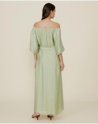 The Fated - Adjustable Neck Midi Dress