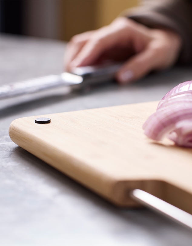 Joseph Joseph - Folio™ Steel 3-Piece Bamboo Chopping Board Set With Black Stainless-Steel Case