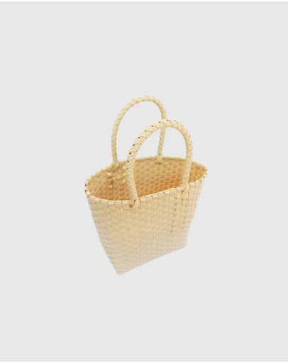 Mimmi Terra - Woven Micro Tote Panna Cotta