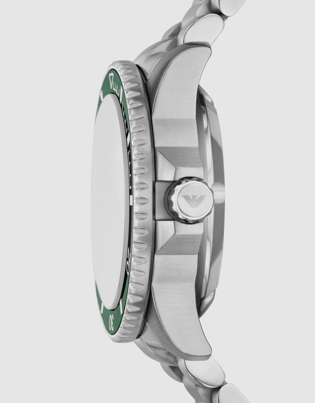 Emporio Armani - Silver Tone Analogue Watch