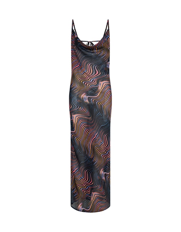 ONE TEASPOON - Jagger Long Slip Maxi Dress - Acid Trip