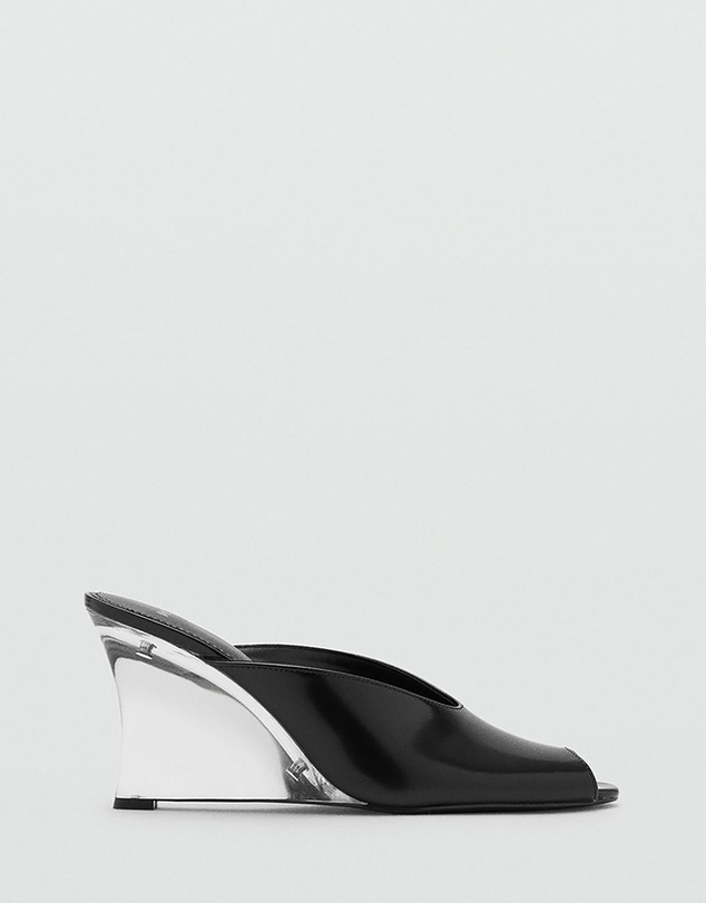 M.N.G - Leather Wedge Shoe