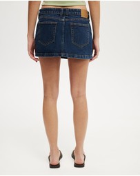 Cotton On - Micro Low Denim Skirt