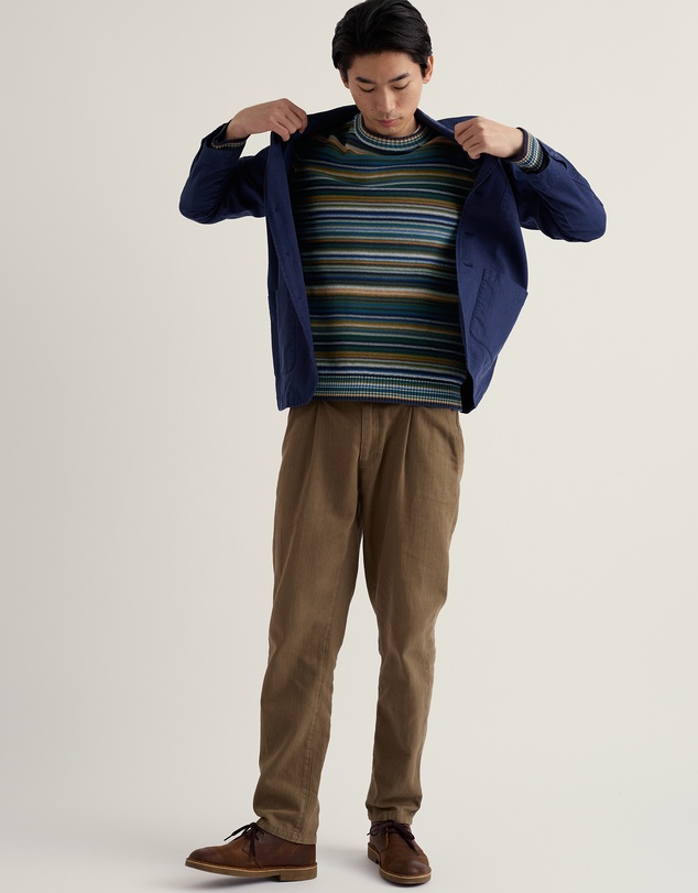 Seasalt - Seasalt Cornwall Multi Trenale Organic Cotton Striped Jumper