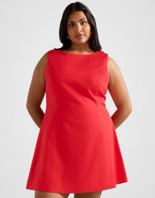 Forever New Curve - Kassie Curve Boat Neck Mini Dress