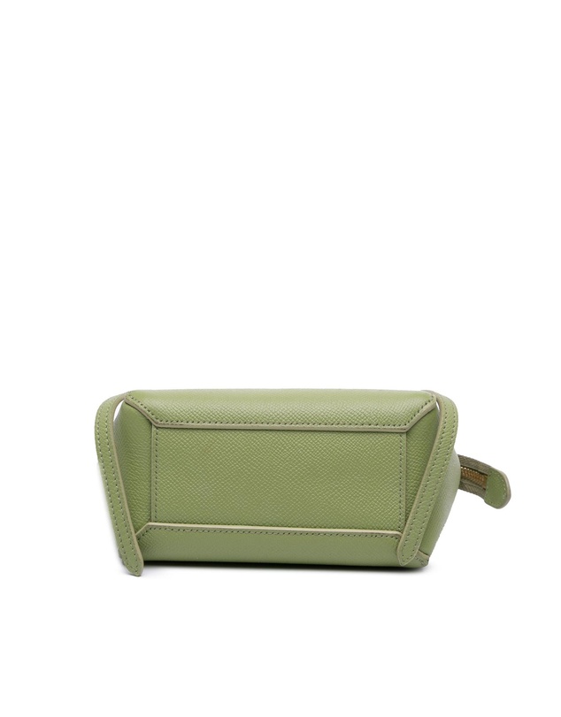 Pre-Loved by Azura Reborn - Pre-Loved celine Elegant Textured Leather Belt Bag with Top Handle and Adjustable Shoulder Strap