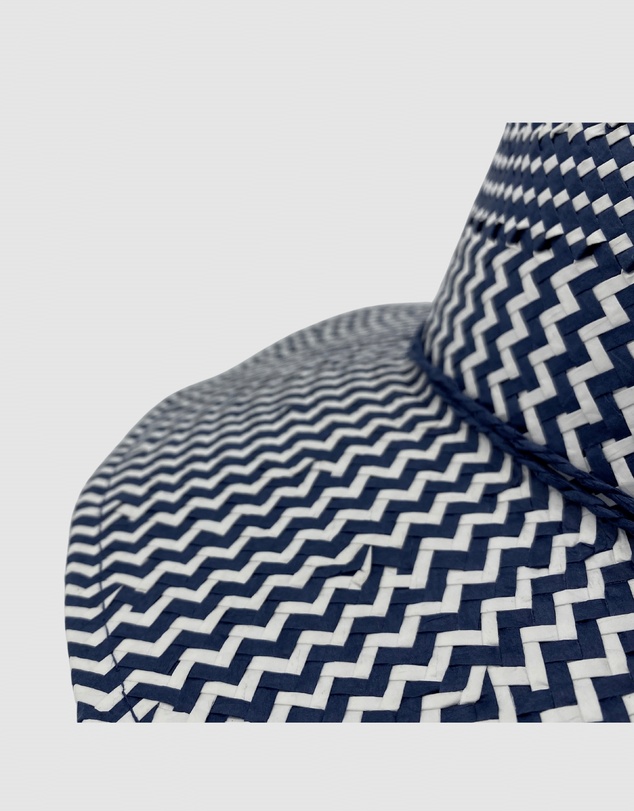 Jacaru - Jacaru 1864 Navy & White Paper Hat
