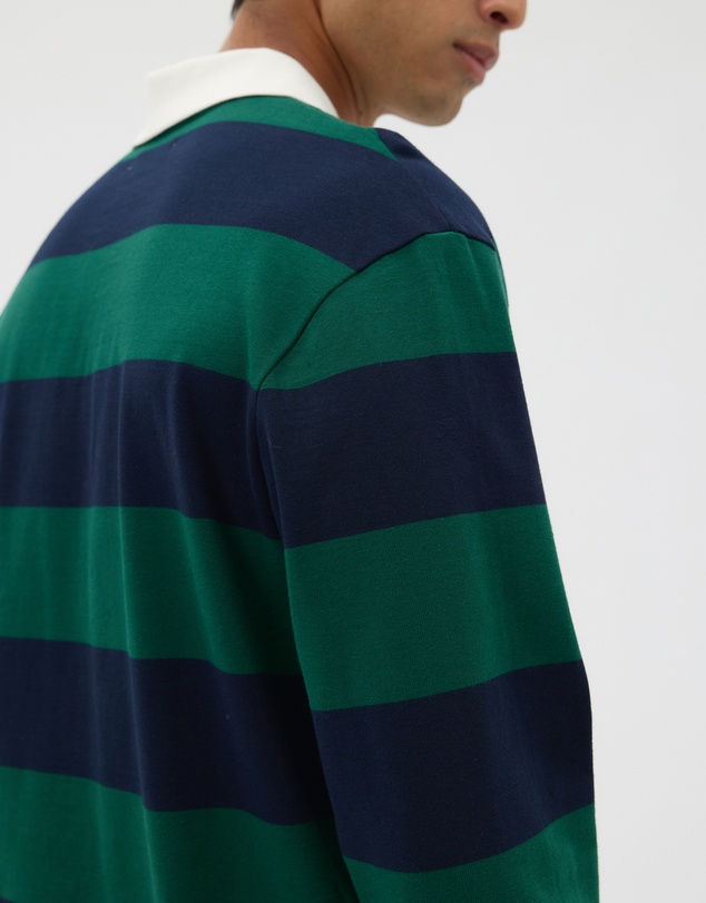 AERE - Striped Rugby Polo