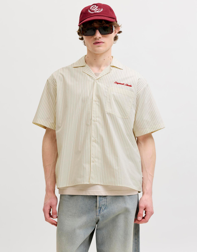 Jack & Jones - Menton Poplin Stripe Resort SS Shirt