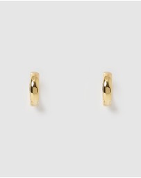 Izoa - Midnight Mini Hoop Earrings