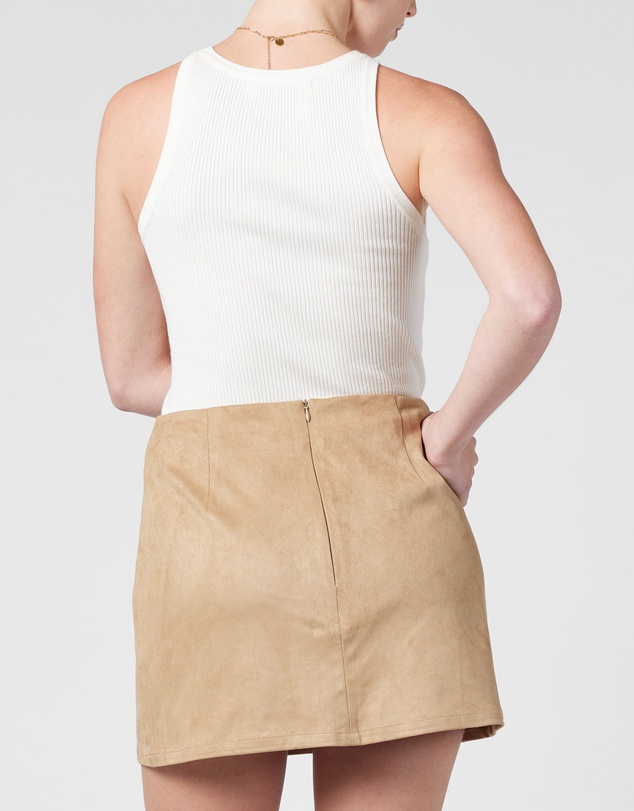 MVN - Faux Suede Mini Skirt