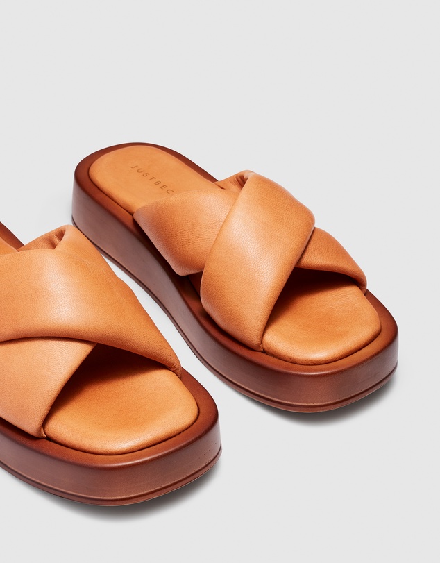 Just Because - Santina Leather Flatform Sandals