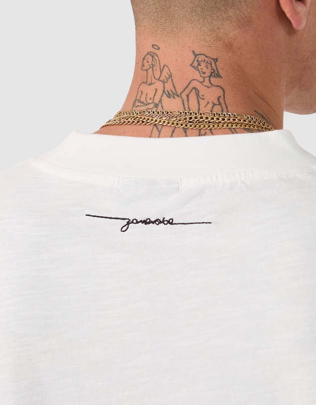 Zanerobe - Cropped Slub Flow Tee Vintage White