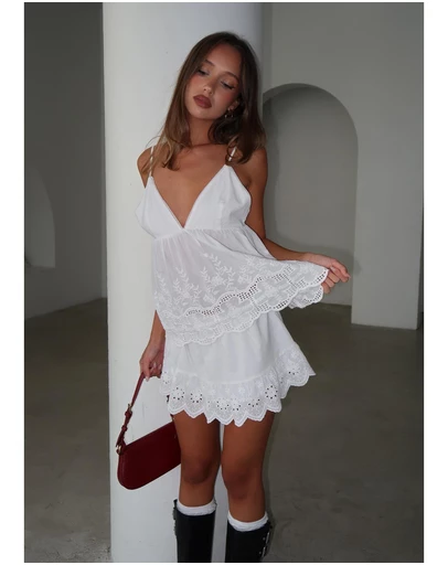 Subtitled - Byron Embroidered Skirt