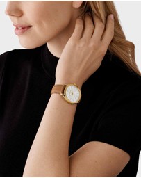 Michael Kors - Slim Runway Brown Analogue Watch