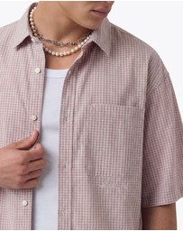 Zanerobe - Box Crop Shirt Pink Plaid