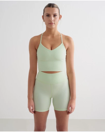 Aim'n - Ribbed Performance Midi Biker Shorts