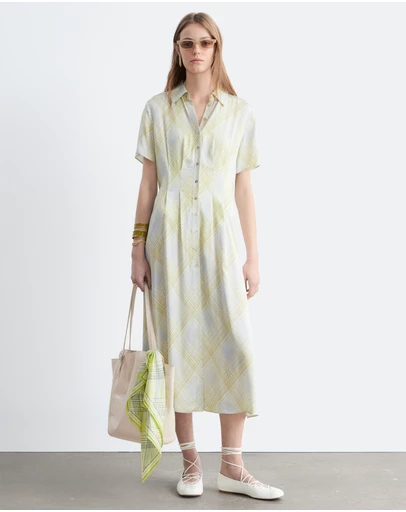 & Other Stories - Pleated Waist Shirt Dress